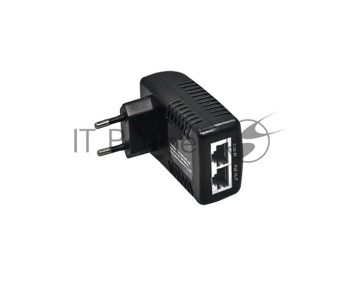 PoE-инжектор Fast Ethernet на 1 порт. Совместим с оборудованием PoE IEEE 802.3af. Мощность PoE на порт - до 15.4W. Напряжение PoE - 50V(конт. 4,5(+); 7,8(-)). Порты: вх. - 1 x RJ45(10/100 Base-T), вых. 1 x RJ45(10/100 Base-T, PoE, 50V). Питание: AC100-24