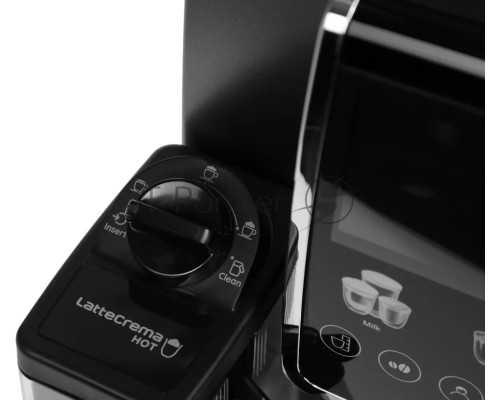 Кофемашина автоматическая DeLonghi Dinamica Plus ECAM380.95.TB черный/серый, исп. кофе - зерновой/молотый, 1.8 л, 1450 Вт, 15 Бар.