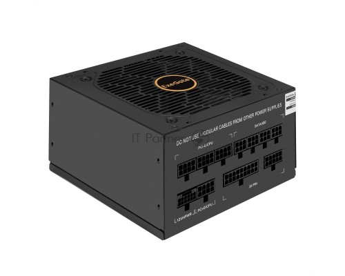 Блок питания 650W ExeGate 80 PLUS® GOLD 650VSP FС (ATX3.0, APFC, КПД 90% (80 PLUS Gold), 120mm fan, 24pin, 2x(4+4)pin, PCIE5.0/12VHPWR, 2xPCI-E, 6xSATA, 3xIDE, 1xFDD, Full Cable Management, black, Color box)