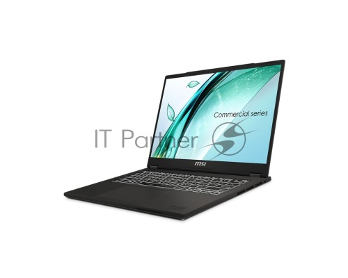 Ноутбук MSI Commercial 14 H A13MG Core i5-13420H 14” 16:10 FHD+ (1920x1200) IPS,DDR4 16GB (16GB*1) 512GB SSD,Iris Xe Graphics,Smart Card Reader,53.8Whr,1.6kg,1y,Dos,Solid Gray