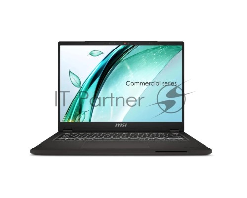 Ноутбук MSI Commercial 14 H A13MG Core i5-13420H 14” 16:10 FHD+ (1920x1200) IPS,DDR4 16GB (16GB*1) 512GB SSD,Iris Xe Graphics,Smart Card Reader,53.8Whr,1.6kg,1y,Dos,Solid Gray