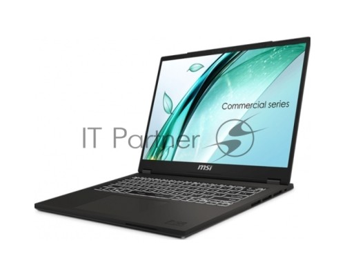 Ноутбук MSI Commercial 14 H A13MG Core i7-13700H 14” 16:10 FHD+ (1920x1200) IPS,DDR4 16GB (16GB*1) 512GB SSD,Iris Xe Graphics,Smart Card Reader,53.8Whr,1.6kg,1y,Dos,Solid Gray,KB Eng/Rus