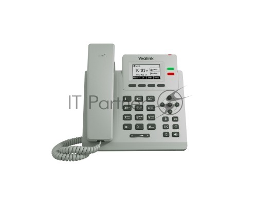 Телефон YEALINK SIP-T31P, цвет светло-серый, 2 аккаунта, PoE, шт