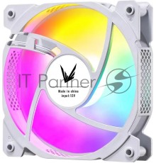 Вентилятор Formula Cosmic 12WH FR RGB 120x120x25mm белый 3-pin 4-pin (Molex)22.3dB Ret