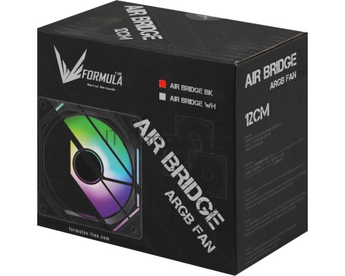 Вентилятор Formula Air Bridge BK ARGB 120x120x25mm черный 4-pin + 3-pin 27.5dB Ret
