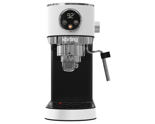 Кофеварка рожковая Korting KCM 1003 EW белый, исп. кофе - молотый, 1.2 л, 1350 Вт, 20 бар.