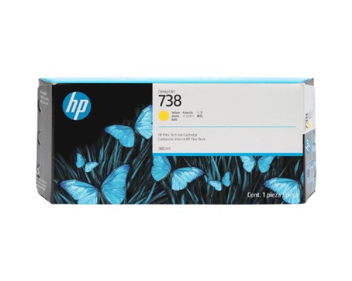 [Расходные материалы] Картридж/ HP 738 300-ml Yellow DesignJet Ink Cartridge