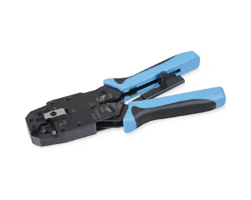 [Cabeus Монтажный инструмент] Cabeus HT-2008AR Инструмент обжимной для RJ-45 (8р8с), RJ-11/12 (6р6с, 6р4с, 6р2с), 4р4с, 4р2с, профессиональный, с храповым механизмом