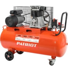 PATRIOT Expert Компрессор поршневой ременной [525301965] { PTR 100-440I, 440 л/мин, 10 бар, 2200 Вт, 100 л, быстросъемный 1/4