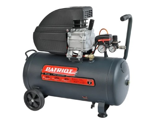 [Компрессоры, Пневматическое оборудование] PATRIOT Компрессор поршневой масляный Professional 50-340 [525301950] { 340 л/мин, 8 бар, 2000 Вт, 50 л, быстросъемный 1/4