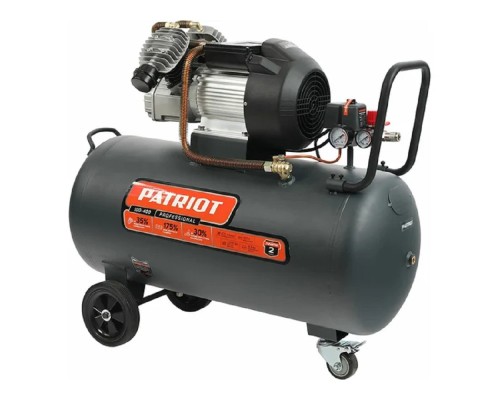 [Компрессоры, Пневматическое оборудование] PATRIOT Компрессор поршневой масляный Professional 100-400 [525301955] { 400 л/мин, 8 бар, 2200 Вт, 100 л, быстросъемный 1/4
