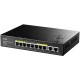 Коммутатор Cudy GS1010PE (L2) 10x1Гбит/с 8PoE+ 120W неуправляемый