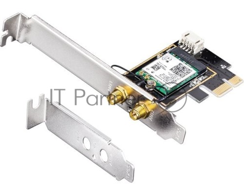 Сетевой адаптер Wi-Fi + Bluetooth Cudy WE3000 АХ5400 PCI Express (ант.внеш.съем) 2ант.