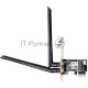 Сетевой адаптер Wi-Fi + Bluetooth Cudy WE3000 АХ5400 PCI Express (ант.внеш.съем) 2ант.