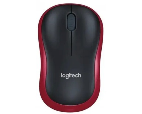 [Мышь] Мышь Logitech M186 черный/красный оптическая 1000dpi беспров. USB для ноутбука 2but (910-004133)