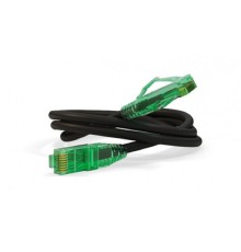 Кабельная сборка Hyperline PC-LPM-UTP-RJ45-RJ45-C6a-0.5M-LSZH-BK Патч-корд U/UTP, Cat.6a (100% Fluke Component Tested), 10G, LSZH, 0.5м, черный