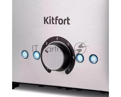 Тостер Kitfort КТ-6210 850Вт серебристый/черный