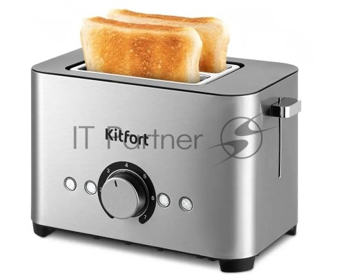 Тостер Kitfort КТ-6211 850Вт нержавеющая сталь/черный