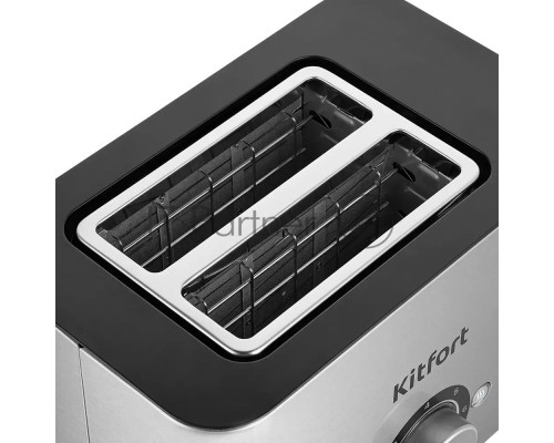 Тостер Kitfort КТ-6211 850Вт нержавеющая сталь/черный