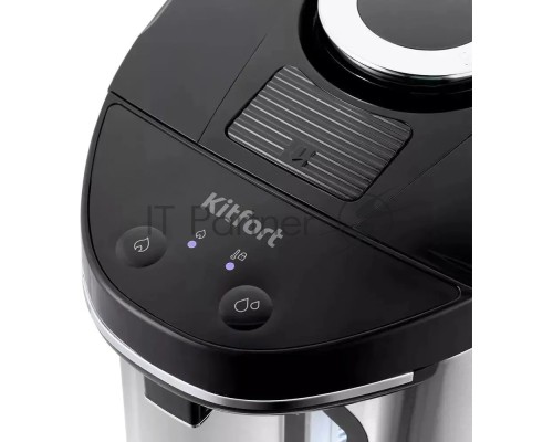 Термопот Kitfort КТ-2512 4л. 900Вт серебристый/черный