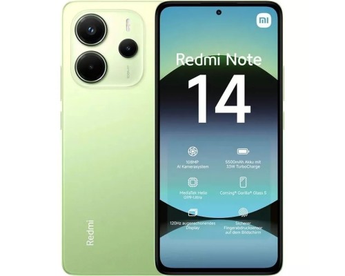 [Смартфон/акссесуар] Xiaomi Redmi Note 14 6GB/128GB Lime Green [61583]