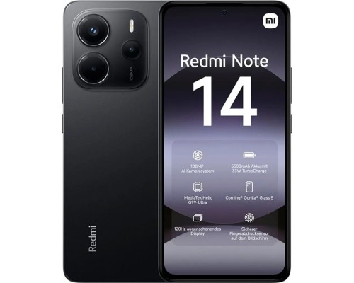 [Смартфон/акссесуар] Xiaomi Redmi Note 14 8GB/128GB Midnight Black [61664]