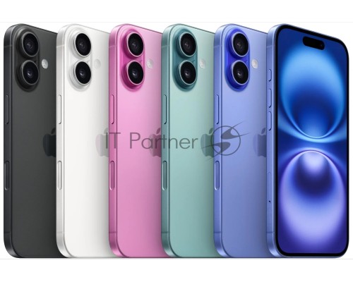 Смартфон Apple iPhone 16, 8/128Gb, черный