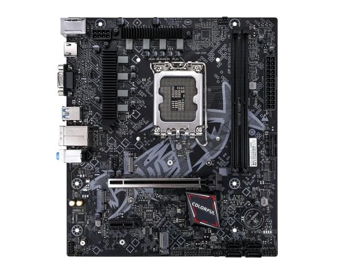 Материнская плата Colorful BATTLE-AX B760M-K D5 V20, LGA 1700, Intel B760, 2xDDR5, 4xSATA, 2xM.2, 1xPCI-E 4.0 x16, 1xPCI-E x1, 1xHDMI, 1xVGA, 1x1Gb LAN, 2xUSB-A 2.0, 4xUSB 3.2 Gen 1, 3x3.5 мм, 5.1, mATX
