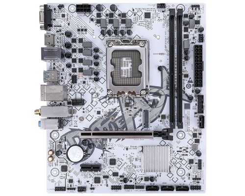 Материнская плата Colorful BATTLE-AX B760M-T WIFI V20, LGA 1700, Intel B760, 2xDDR4, 4xSATA, 1xM.2, 1xPCI-E 4.0 x16, 1xPCI-E x1, 1xHDMI, 1xVGA, 1x1Gb LAN, 2xUSB-A 2.0, 4xUSB 3.2 Gen 1, 3x3.5 мм, 5.1, mATX