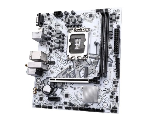Материнская плата Colorful BATTLE-AX H610M-E WIFI V20, LGA 1700, Intel H610, 2xDDR4, 4xSATA, 1xM.2, 1xPCI-E 4.0 x16, 1xHDMI, 1xVGA, 1x1Gb LAN, 2xUSB-A 2.0, 2xUSB 3.2 Gen 1, 3x3.5 мм, 5.1, Micro-ATX