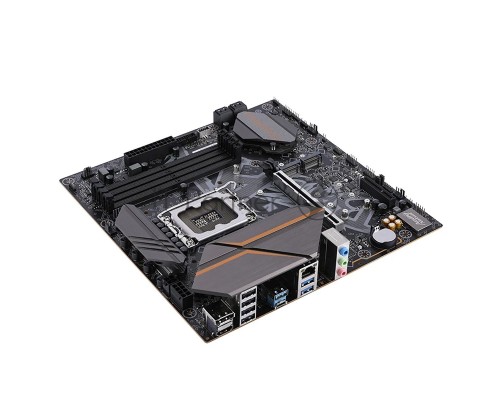 Материнская плата Colorful BATTLE-AX Z790M-PLUS D5 V20, LGA 1700, Intel Z790, 4xDDR5, 6xSATA, 3xM.2, 1xPCI-E 5.0 x16, 1xPCI-E x4, 1xHDMI, 1xDP, 1x2.5Gb LAN, 4xUSB-A 2.0, 2xUSB-A 3.2 Gen 1, 1xUSB 3.2 Gen 2, 1xUSB-C 3.2 Gen 2, 3x3.5 мм, 5.1, mATX
