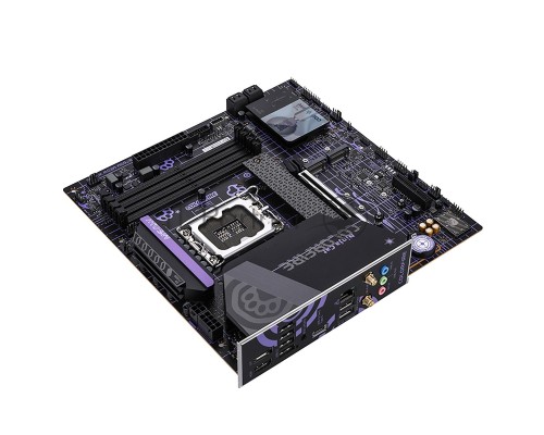 Материнская плата Colorful COLORFIRE B760M-MEOW WIFI D5 PURPLE, LGA 1700, Intel B760, 4xDDR5, 4xSATA, 3xM.2, 1xPCI-E 5.0 x16, 1xHDMI, 1xDisplayPort, 1x2.5Gb LAN, 2xUSB 3.2 Gen 1, 4xUSB 2.0, 1xUSB 3.2 Gen 2 Type-C, 3x3.5 мм, 5.1, Micro-ATX