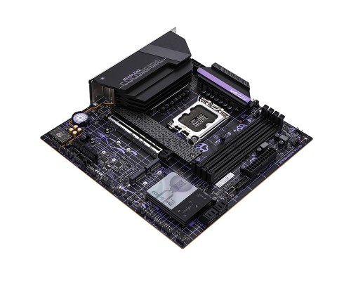 Материнская плата Colorful COLORFIRE B760M-MEOW WIFI D5 PURPLE, LGA 1700, Intel B760, 4xDDR5, 4xSATA, 3xM.2, 1xPCI-E 5.0 x16, 1xHDMI, 1xDisplayPort, 1x2.5Gb LAN, 2xUSB 3.2 Gen 1, 4xUSB 2.0, 1xUSB 3.2 Gen 2 Type-C, 3x3.5 мм, 5.1, Micro-ATX
