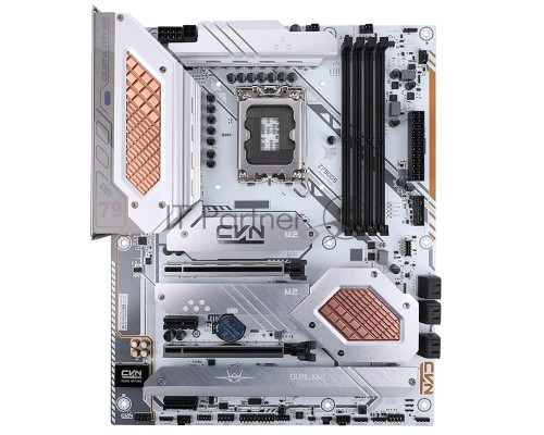 Материнская плата Colorful CVN Z790D5 GAMING FROZEN V20, LGA 1700, Intel Z790, 4xDDR5, 6xSATA, 4xM.2, 1xPCI-E 4.0 x4, 1xPCI-E 5.0 x16, 1xDisplayPort, 1xHDMI, 1x 2.5Gb LAN, 1xUSB-A 3.2 Gen 2, 4xUSB-A 3.2 Gen 1, 2xUSB 2.0, 6x3.5 мм, 7.1, Standard-ATX