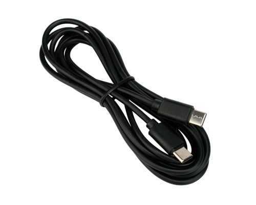 [кабели] Гарнизон Кабель USB2.0 Type-C/Type-C, 3А, 60Вт, PD/QC3.0, медь, 1.8м, черный, пакет (GCC-USB2-CMCM-6)