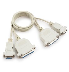Кабель 0-модемный Cablexpert универсальный 25F+9F/25F+9F, 1.8м, пакет (CC-140-6-N)