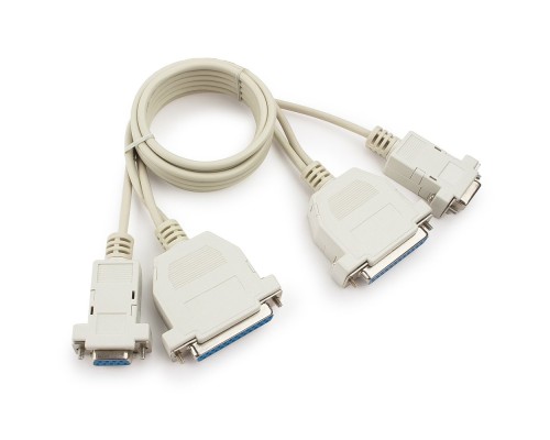 [кабели] Кабель 0-модемный Cablexpert универсальный 25F+9F/25F+9F, 1.8м, пакет (CC-140-6-N)