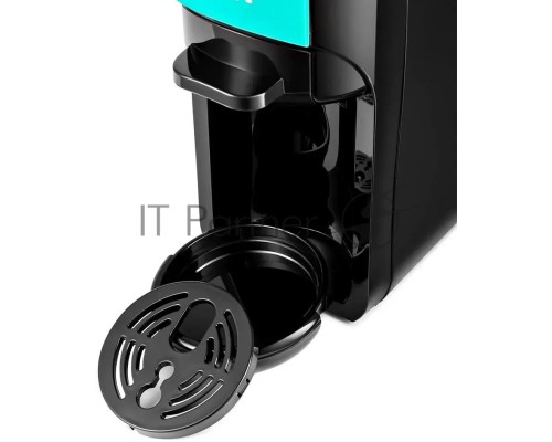 Кофемашина Kitfort КТ-7105-3 1450Вт черный/бирюзовый
