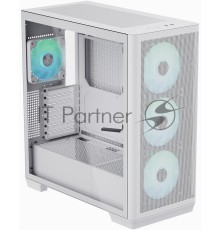 Компьютерный корпус Mid-Tower AEROCOOL APNX CREATOR C1-WT-V1 white (ATX, без БП, ARGB fans, 3*USB3.2) (4711099474318)
