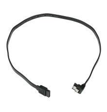 Cablexpert Кабель интерфейсный SATA Sata3 7pin / 7pin, угловой, защелка, 50см, черный, пакет (CC-SATAM-DATA90-BL-50CM)