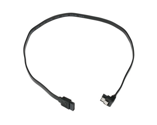 [кабели] Cablexpert Кабель интерфейсный SATA Sata3 7pin / 7pin, угловой, защелка, 50см, черный, пакет (CC-SATAM-DATA90-BL-50CM)