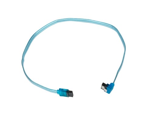 [кабели] Cablexpert Кабель интерфейсный SATA Sata3 7pin / 7pin, угловой, защелка, 50см, прозрачный, пакет (CC-SATAM-DATA90-TR-50CM)