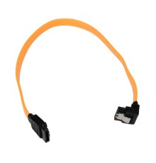 Cablexpert ККабель интерфейсный SATA Sata3 7pin / 7pin, угловой, защелка, 30см, желтый, пакет (CC-SATAM-DATA90-YL-30CM)