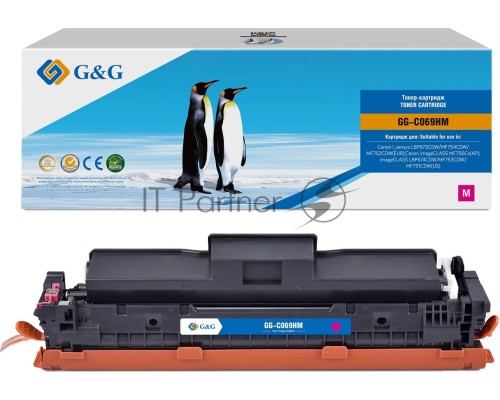 Картридж лазерный G&G GG-C069HM 069H Magenta пурпурный (5500стр.) для Canon I_sensys LBP673CDW/MF754CDW/MF752CDW(EUR)/imageCLASS MF756Cx(AP)/LBP674CDW/MF753CDW/MF751CDW(US)