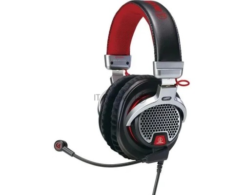 Наушники с микрофоном Audio-Technica ATH-PDG1a черный/серебристый 2м мониторные оголовье