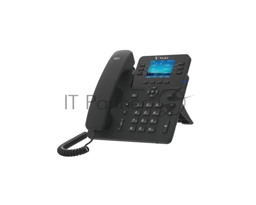 IP-телефон Flat-Phone B6: 6 SIP-аккаунтов, 2 порта 10/100/1000BASE-T (RJ-45), ЖК-дисплей, PoE