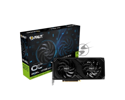 Видеокарта PALIT RTX4070 DUAL OC NVIDIA GeForce RTX 4070 12Gb 192bit GDDR6 1920/20000 HDMIx1 DPx3 HDCP Ret