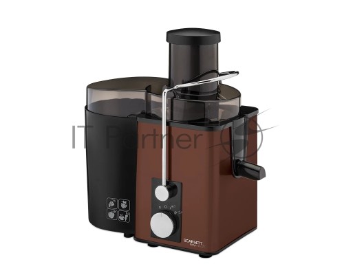 Соковыжималка Scarlett SC-JE50S57, центробежная, коричневый/черный