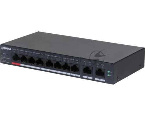 Коммутатор Dahua DH-CS4010-8GT-110 (L2) 10x100Мбит/с 8PoE 110W управляемый