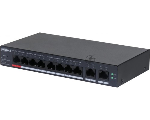 Коммутатор Dahua DH-CS4010-8GT-110 (L2) 10x100Мбит/с 8PoE 110W управляемый